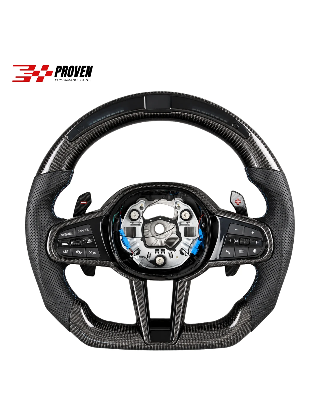 BMW G80/G82/G87, M3/M4/M2 LCI Carbon Fibre LED Steering Wheel
