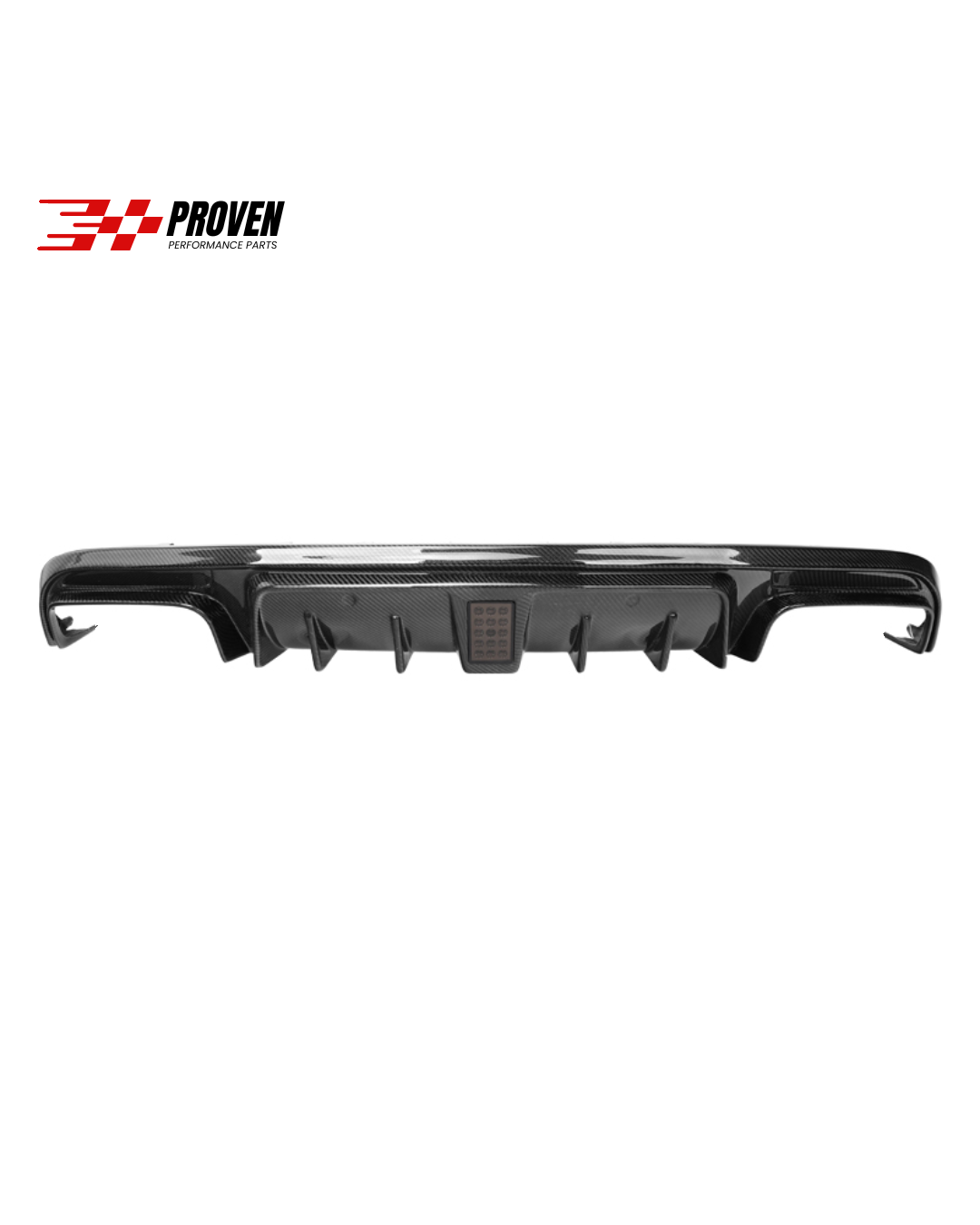 Mercedes Benz W205 C43 AMG Sedan Carbon Fibre LED Rear Diffuser