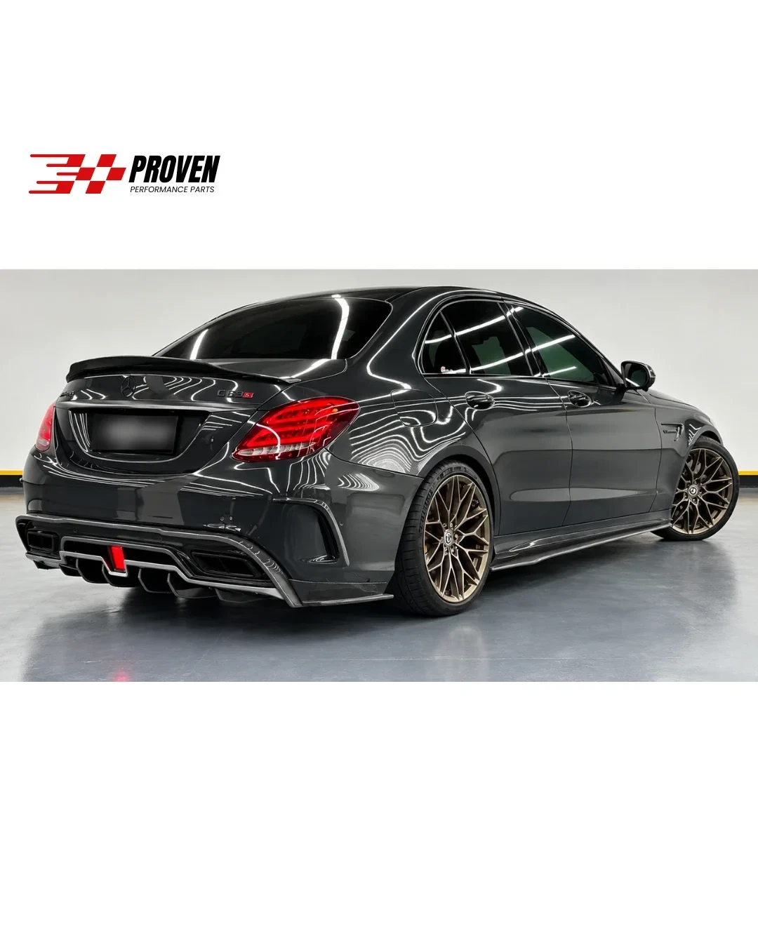 Mercedes Benz W205 C43 AMG Sedan Carbon Fibre SD Style Side Skirts