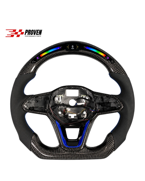 Volkswagen MK8 Golf R Carbon Fibre LED Steering Wheel